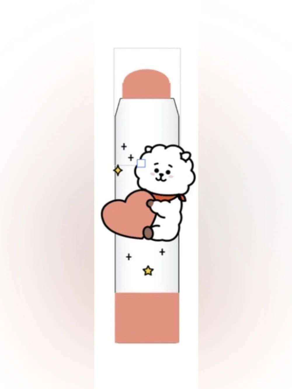 The Crème Shop PEACH FLUFF BT21 Lip + Cheek Chic Stick